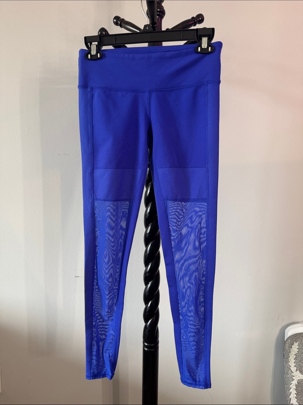 ALO Yoga Royal Blue Track Joggers with Mesh Panels